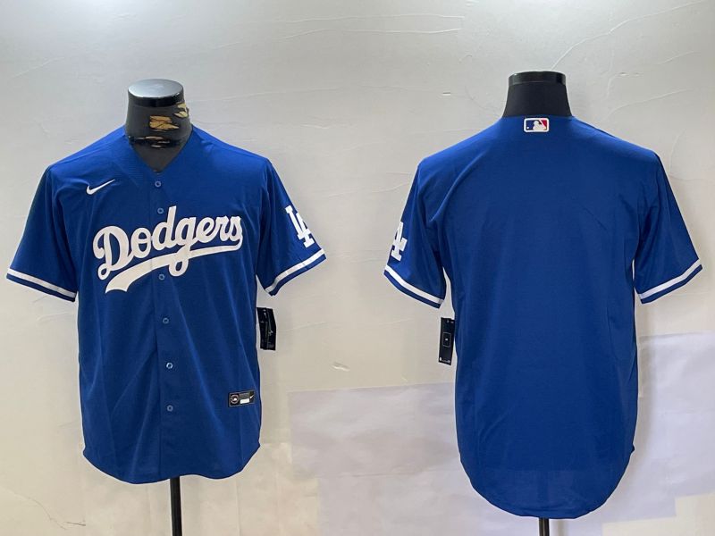 Men Los Angeles Dodgers Blank Blue Game 2024 Nike MLB Jersey style 1017->los angeles dodgers->MLB Jersey